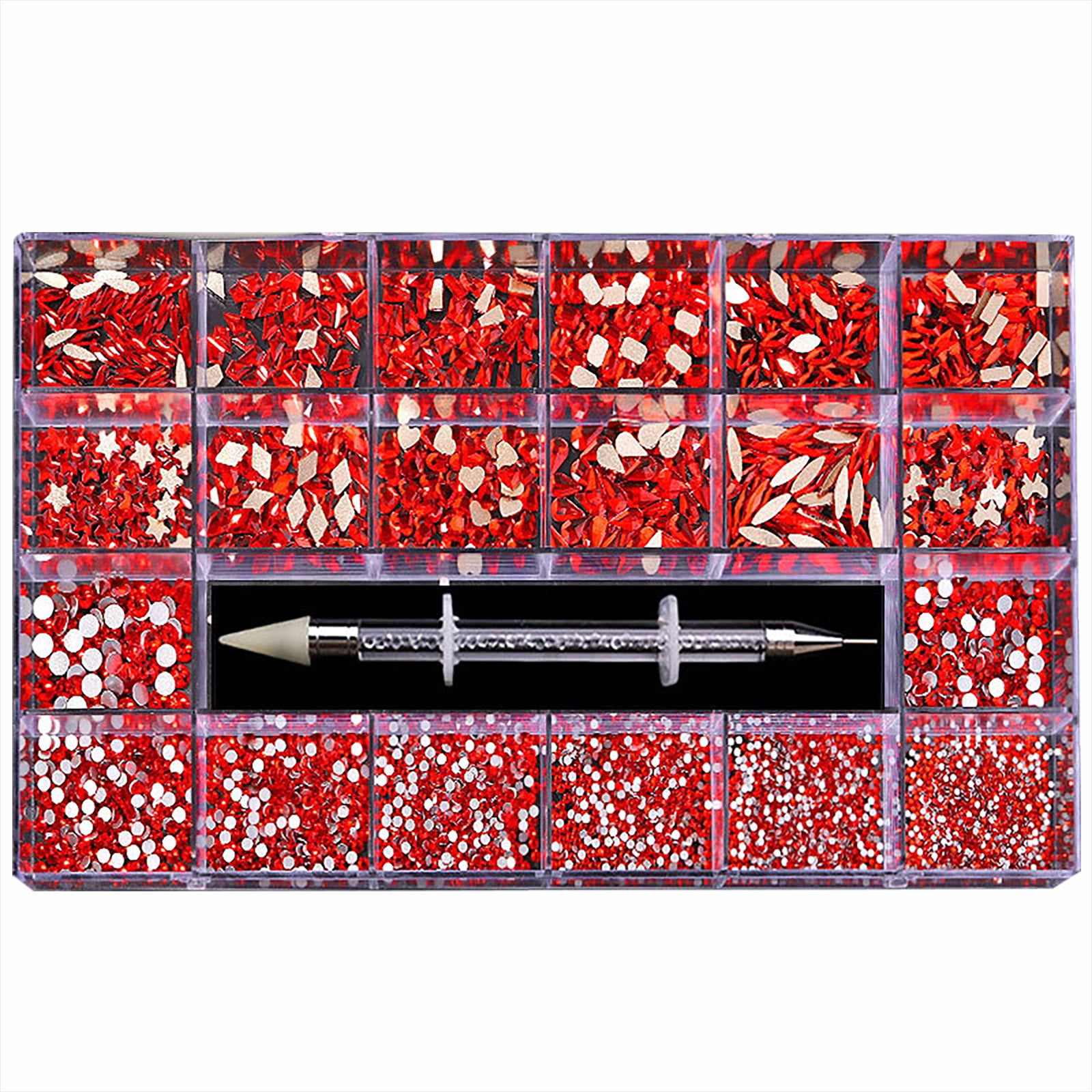 Fridja Boxed Nail Art Diamond Flat Glass Shaped Diamond DIY Nail Art