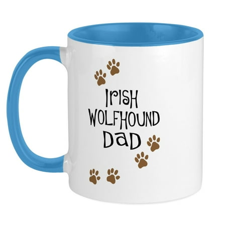 

CafePress - Irish Wolfhound Dad Mug - Ceramic Coffee Tea Novelty Mug Cup 11 oz