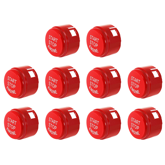 Kuymtek 10 Uds Cubierta Del Interruptor Del Botón Pulsador Del Arranque Y Parada para F01 F02 F10 F11 rojo