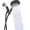 Black, variant on Handheld Shower Head, High Pressure, 3 Spray Functions Plus Pause, Extra Long 70 Inch Hose, Silicone Nozzles