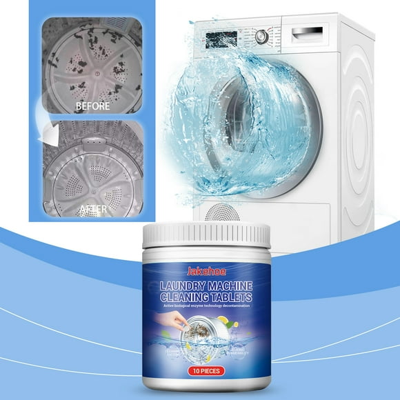 Tyidzon Washing Machine Cleaner 10 Pack, Cleaning Washer Cleaner Tablets for HE Front Load & Top Load Washer