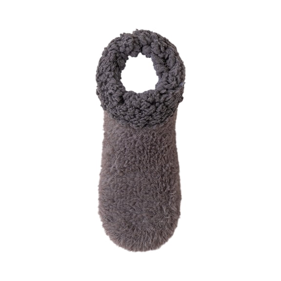 ZCNKMX Ladies' Plush Thickened Floor Socks, Lamb Wool Blend with Warm Home Foot Socks Design, Cozy and Soft like Slipper Socks for Indoor Wear, Gray