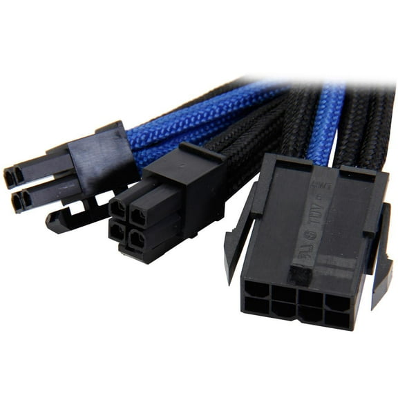 Silverstone PP07-EPS8BA Sleeved Extension Power Supply Cable, 1 x 8pin to EPS12V 8pin(4 4) Connector