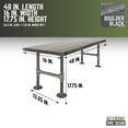 thumbnail image 5 of PIPE DECOR  Live Edge Wood Bench with Authentic Industrial Pipe Legs Boulder Black, 5 of 11
