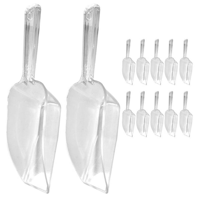 12pcs Flour Scoops Plastic Spoons for Powder Sugar Tea Leaves Kitchen Multipurpose Scoops