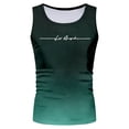 thumbnail image 4 of BUWTTED Men's Tank Tops Slim Fit Sleeveless Casual Summer Workout Muscle Shirt Breathable Stretchable Athletic Activewear Green Shirt M, 4 of 4