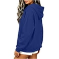 thumbnail image 7 of Nowekniz Women 2026 Fall Winter Quarter Zip Oversized Hoodie, Half Zip Collared V-Neck Long Sleeve Sweatshirt, Loose Y2K Casual Athletic Workout Comfy Top, 7 of 7