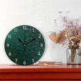 thumbnail image 2 of GZHJMY Hunter Green 1 Wall Clock, PVC Silent Non Ticking 10 Inch Battery Operated Wall Clocks, Easy to Read Clock for Home Kitchen Living Room Bathroom Office Decor, 2 of 6