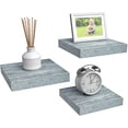 thumbnail image 2 of Sorbus Floating Shelves - Square Mounted Display Ledge Shelf for Bedroom Room Decor. Modern Rustic Colors with Distressed Wood Finish (3 Pack, Blue), 2 of 5