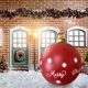 thumbnail image 5 of Bola inflable navideña de PVC de 60 cm, adornos, bola grande de soplado de Navidad para patio (J), 5 of 6