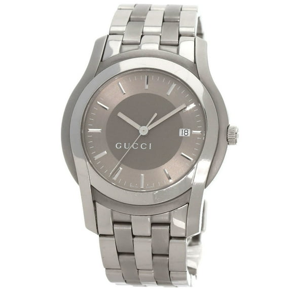 Pre-Owned Gucci 5500XL Watch Stainless Steel SS Men's GUCCI (Good)