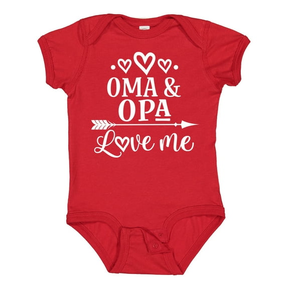 Inktastic My Oma Opa Love Me Grandchild Boys or Girls Baby Bodysuit