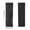 1PC-Black, variant on Solid Translucent Sheer Window Curtain - Rod Pocket Lightweight Semi Shading Voile Drape for Living Room Bedroom Indoor Soft Light Filtering Home Decor