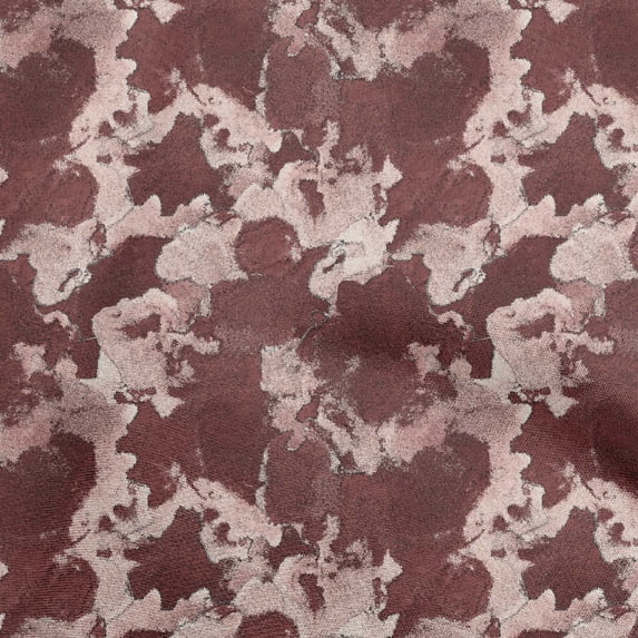 oneOone Cotton Silk Brown Fabric Abstracts Sewing Fabric By The Yard Printed Diy Clothing Sewing Supplies 42 Inch Wide