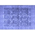 thumbnail image 1 of Ahgly Company Machine Washable Indoor Rectangle Persian Blue Traditional Area Rugs, 2' x 3', 1 of 4
