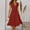Red, variant on Summer Dresses For Women Long V Neck Beach Dress Elegant A Line Midi Dress Knee Length Party Dress Polka Dot Dress High Waisted Boho Dress Womens Dresses Petite Midi Dress Ladies Dresses Summer Casual
