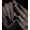 20-Nude Black French Tips, variant on Press Nails Extra Long - Square Press Nails with and Rhinestones, Nude White Matte Nails with Glue Sticker, 24 count Stick Nails False in 12 Sizes