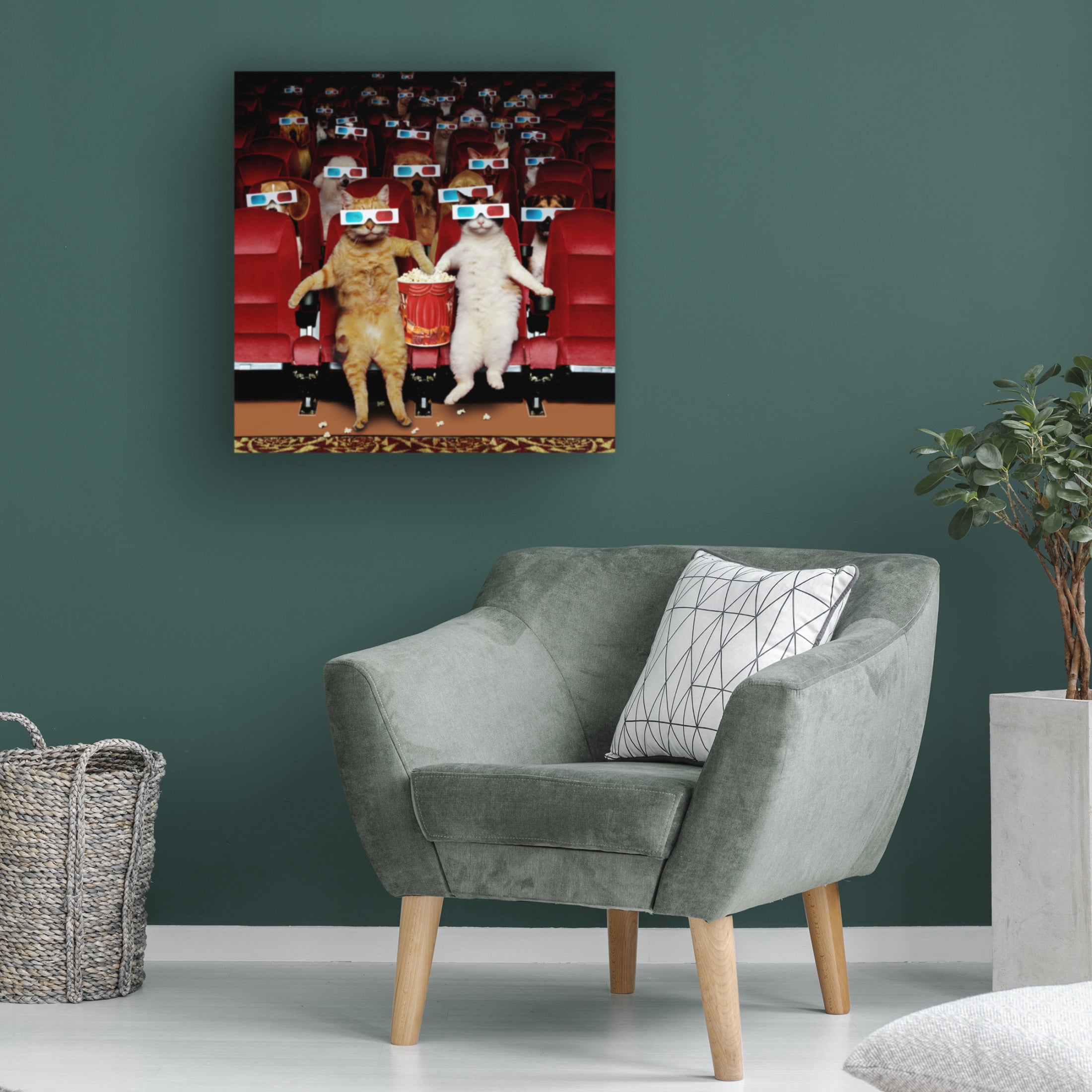 Canvas Wall Art - Lund Roeser 'Pet Show' Wall Art for Living Room, Bedroom, or Office Décor by Trademark Fine Art - 14 x 14 Inches