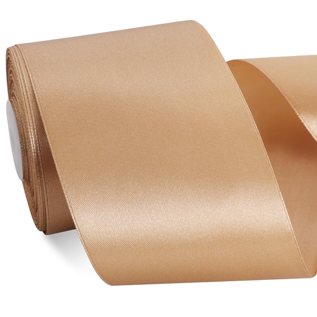 Cinta Decorativa TONIFUL de Satén 7,5 cm x 23 m Dorada