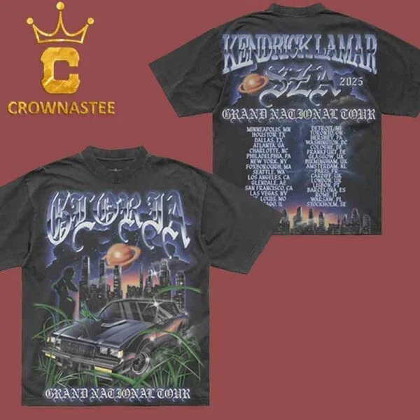 トップス GNT Gloria Bug Tour T-Shirt Kendrick Lamar Grand National Tour 2025 GNT Gloria Bug Shirt
