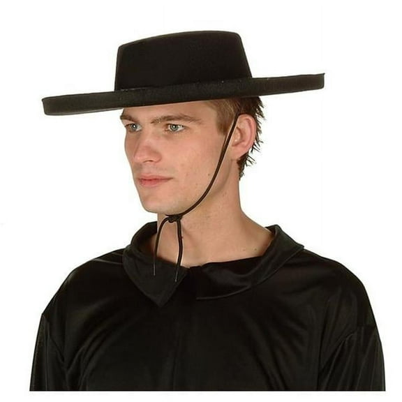 Black Felt Bandit Hat Costume