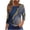 #A Gray, variant on Womens Tops 3/4 Sleeve Sexy Plus Size Tops Fall Slim Fit Shirts Casual Crew Neck Ethnic Printed Top