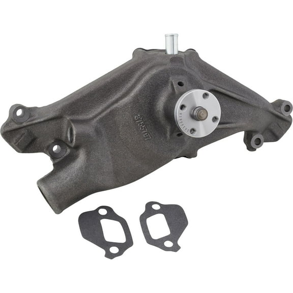 Speedway Motors W-Series 348 409 V8 Cast Iron Water Pump, Compatible with 1958-64 Chevy OE Style Replacement Includes Mounting Gasket Leak Tested Ready to Install Standard Flow