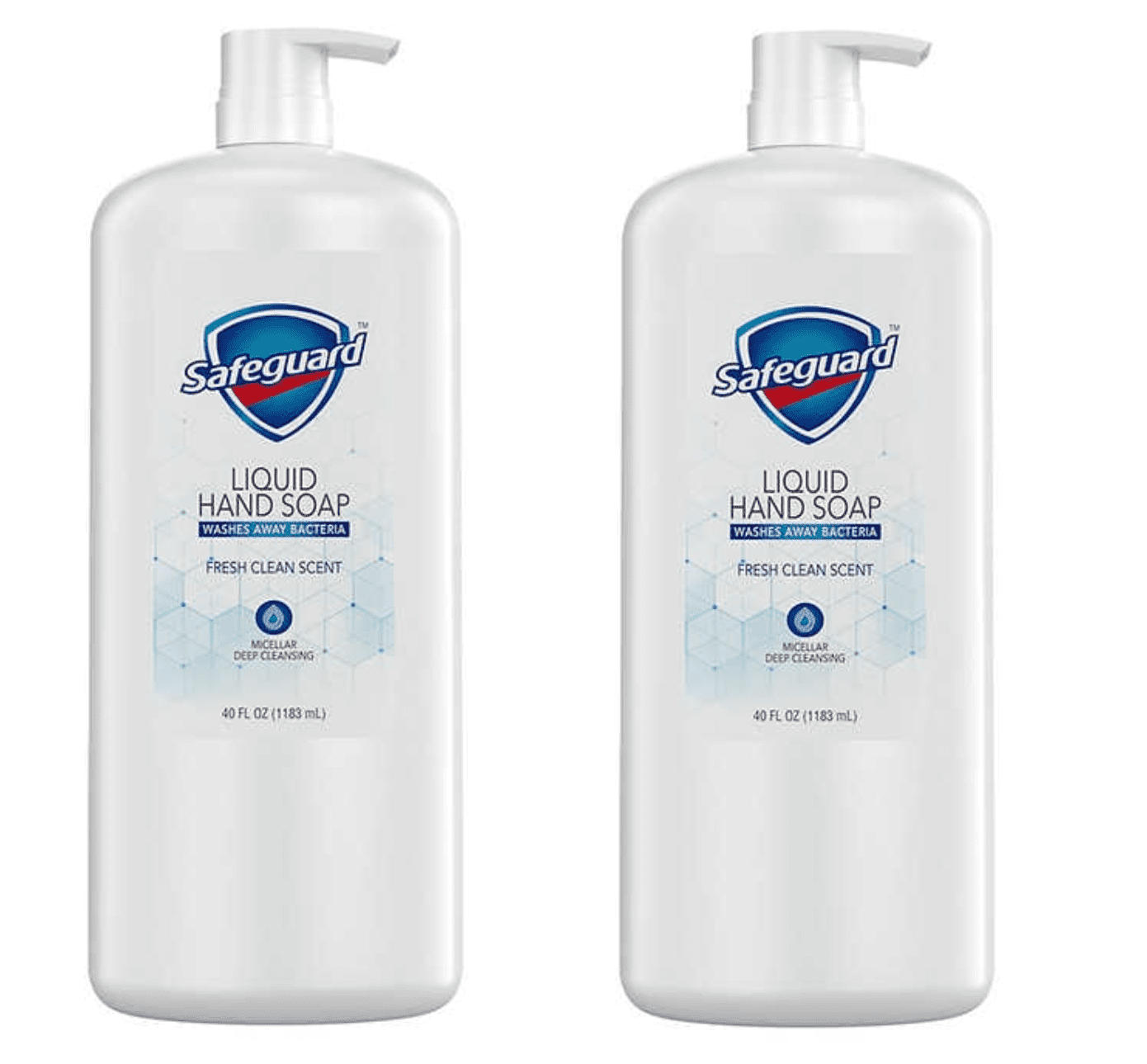 Safeguard Liquid Hand Soap 40 fl oz, 2pack