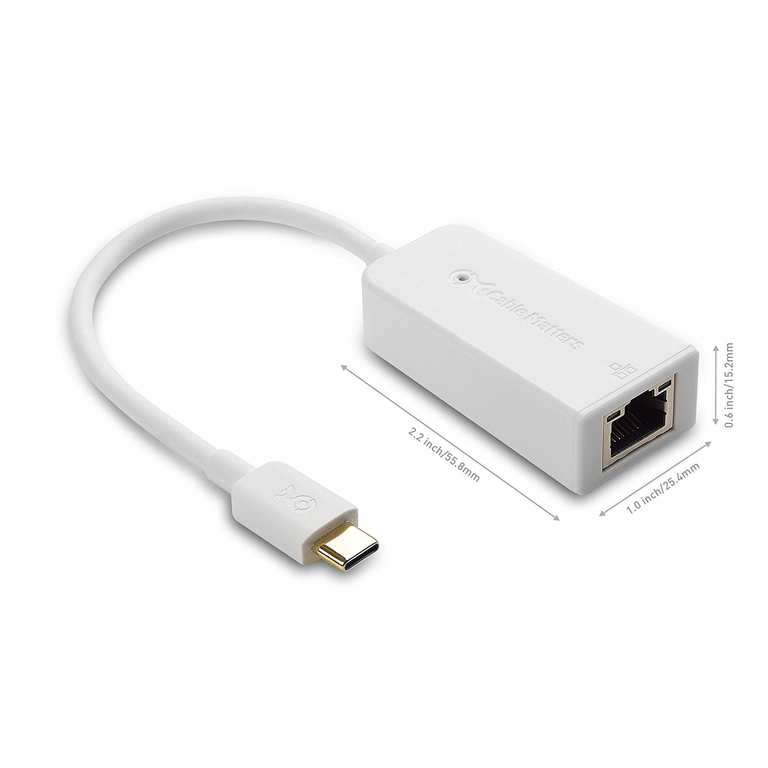  Cable Matters Plug & Play USB C to Ethernet Adapter with PXE,  MAC Address Clone (Thunderbolt to Ethernet Adapter, Gigabit Ethernet to USB  C) in Gray - Compatible with MacBook Pro