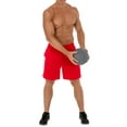 thumbnail image 3 of Athletic Works Men's and Big Men's 8" Active Rice Hole Mesh Shorts, up to 5XL, 3 of 6