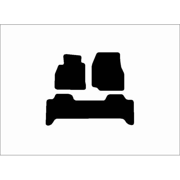 Auto Mats and Accessories 3 Piece Set Custom Carpeted Floor Mats Compatible with 1998-2007 Toyota Land Cruiser (Black) Made in the USA