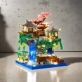 thumbnail image 2 of Taohuatan Lake Themed Micro Brick Building Blocks Set, Adult Creative Toys, Unique Chinese Landscape Model Bricks with LED Light,LED Cherry Tree, 2 of 9