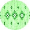 thumbnail image 1 of Ahgly Company Indoor Round Solid Green Modern Area Rugs, 6' Round, 1 of 1
