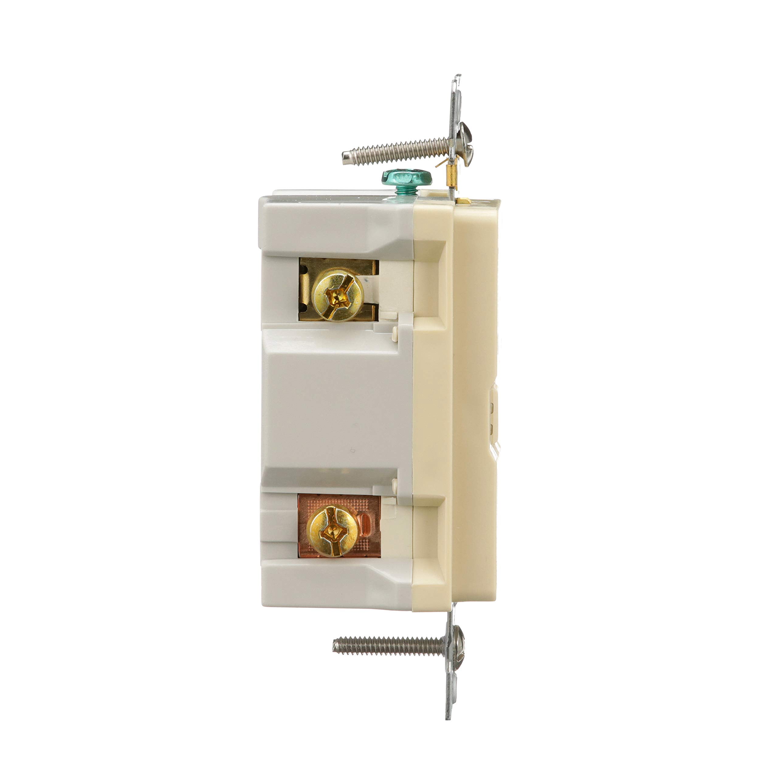 Eaton Self-Test GFCI Blank Face Deadfront Outlet 20A SGFD20V