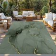 thumbnail image 2 of Sage Green Marble Outdoor Rug 3x5 Ft - Reversible Patio Rug Outdoor Camping Rugs, Modern Abstract Art Ink Painting Washable Indoor Outdoor Area Rugs, Non-Slip Outdoor Carpet Runner for Deck/Porch, 2 of 8