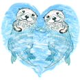 thumbnail image 2 of CafePress - Sea Otters Holding Hands Mug - 11 oz Ceramic Mug - Novelty Coffee Tea Cup, 2 of 3