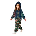 thumbnail image 4 of Christmas One Piece Jumpsuit for Kids Pajamas Onesie Zip Up Hooded Party Girls Clothes Novelty Xmas Tree Print Funny Soft Fall Loose Fit Sleepwear Pajamas 2-12 Years, 4 of 6