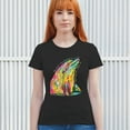 thumbnail image 3 of Tee Hunt You Only Live Once T-Shirt Cute Neon Dolphin Dean Russo Art Women's T-Shirt Tee, 3 of 5