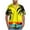 #202-Yellow, variant on Donemore Men's Tropical Hawaiian Print Short Sleeve Button-Down Shirt Casual Vacation Resort Style Breathable Cotton Shirt with Loose Fit Trendy Men's Apparel