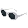 thumbnail image 1 of Gafas de sol ADMIRING, ovaladas, redondas, blancas, tipo Clout, UV400, 1 of 9