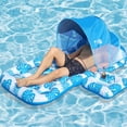 thumbnail image 1 of Flotador inflable para piscina COOLCOOLDEE con toldo de protección solar UPF 50+, 1 of 6