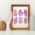 thumbnail image 6 of Spring Flower Metal Stencils Floral Vine Templates for Wall Canvas Painting and Bullet Journaling Crafts, 6 of 9