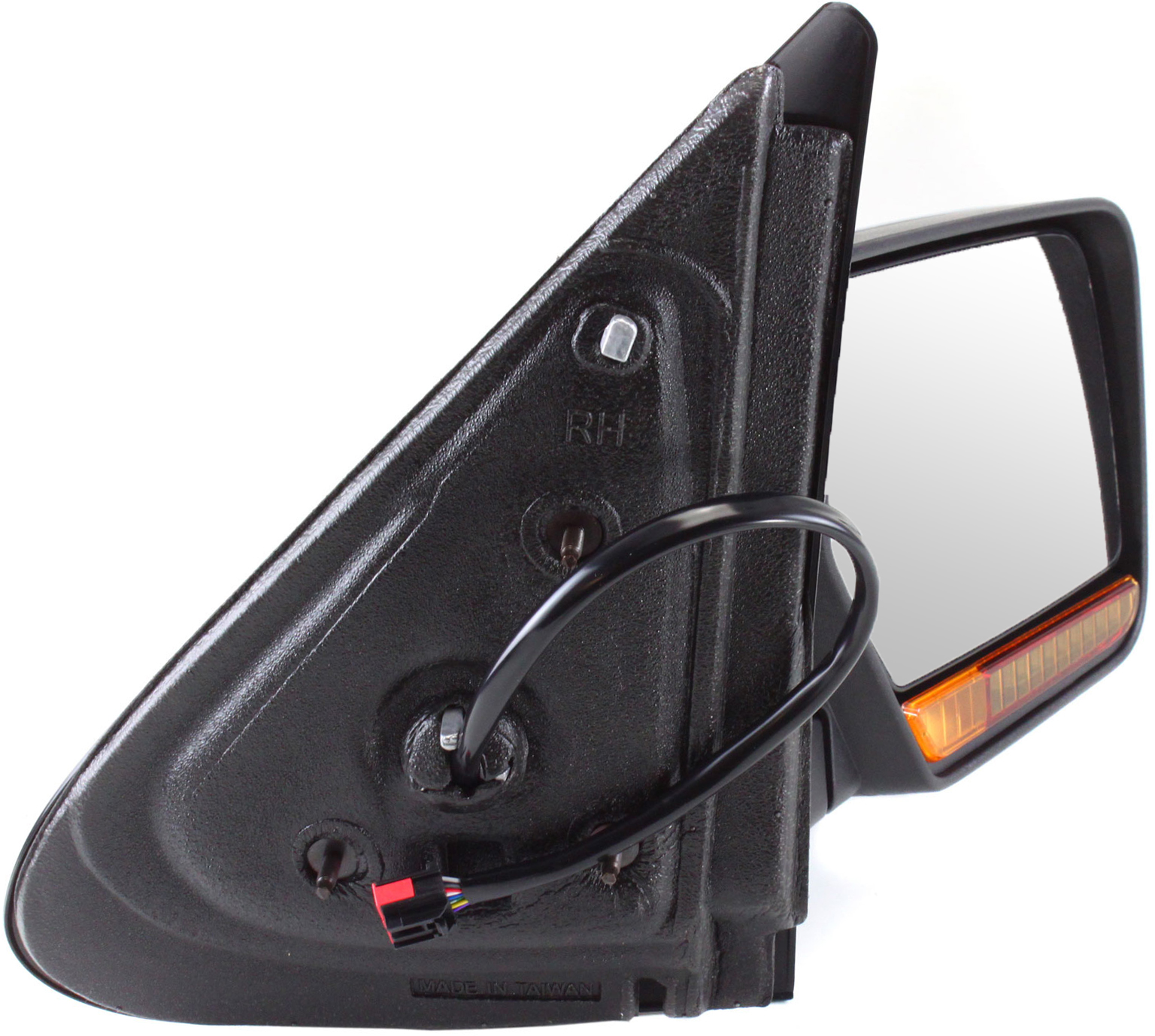 Mirror Compatible With 2009-2010 Ford Expedition Lincoln Navigator Right Passenger Side Heated In-housing Signal Light Chrome Kool-Vue