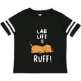 thumbnail image 3 of Inktastic Lab Life is Ruff Yellow Labrador Boys or Girls Toddler T-Shirt, 3 of 5