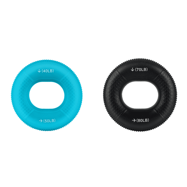Anillo Silicona para Dedos Pinza Muñeca Redonda Entrenamiento Físico en () Azul