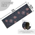 thumbnail image 5 of Yayeee Runner Rug for Bedroom 2'x6' Machine Washable Hallway Non Slip Mat, Red and White Fireworks Pattern, 5 of 8