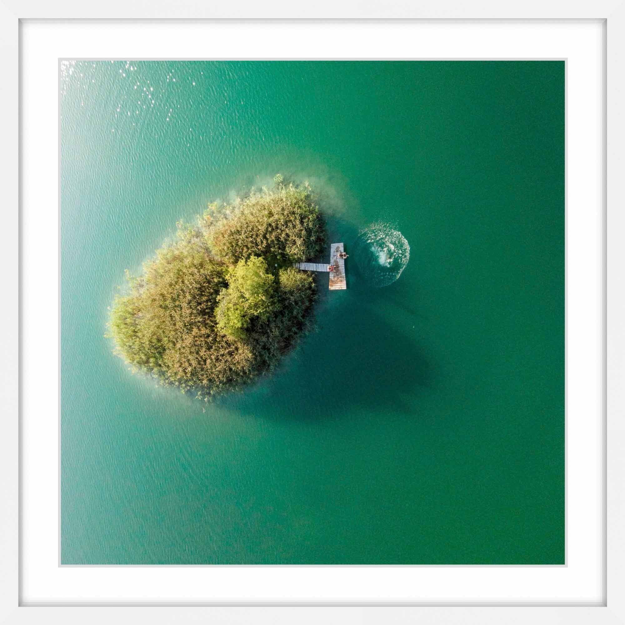 Marmont Hill "Little Island" by Karolis Janulis Framed Painting Print