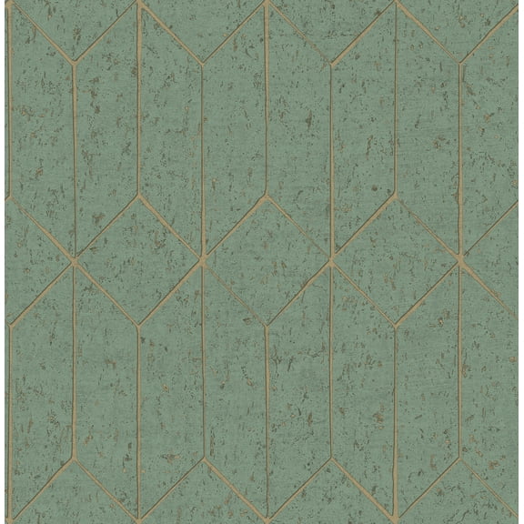 Advantage Hayden Mint Concrete Trellis Wallpaper