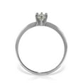 thumbnail image 2 of Galaxy Gold 14K White Gold 0.20 CT Natural Diamond Solitaire Ring - April Birthstone - Courage & Clarity - Sizes 5.5 to 11 - Fine Jewelry for Women, 2 of 3