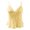 Yellow, variant on Xijirk Women Spaghetti Strap Camisole Lace V Neck Sheer Mesh Sleeveless Tank Top for Nightwear Daily Casual Outfit,Blue,L